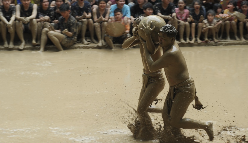 Mud Ball Wrestling Festival in Northern Vietnam