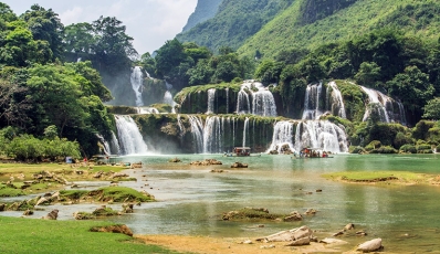 Ninh Binh biking and Ban Gioc Waterfall