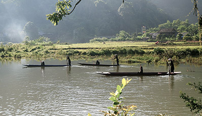 Ba Be Lake - Boat trip - transfer to Hanoi