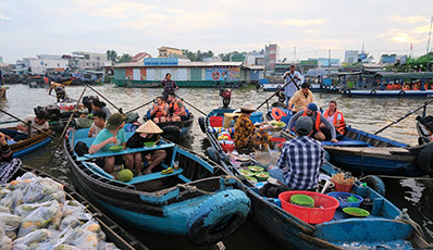 Can Tho - Cai Rang floating market - Ho Chi Minh city